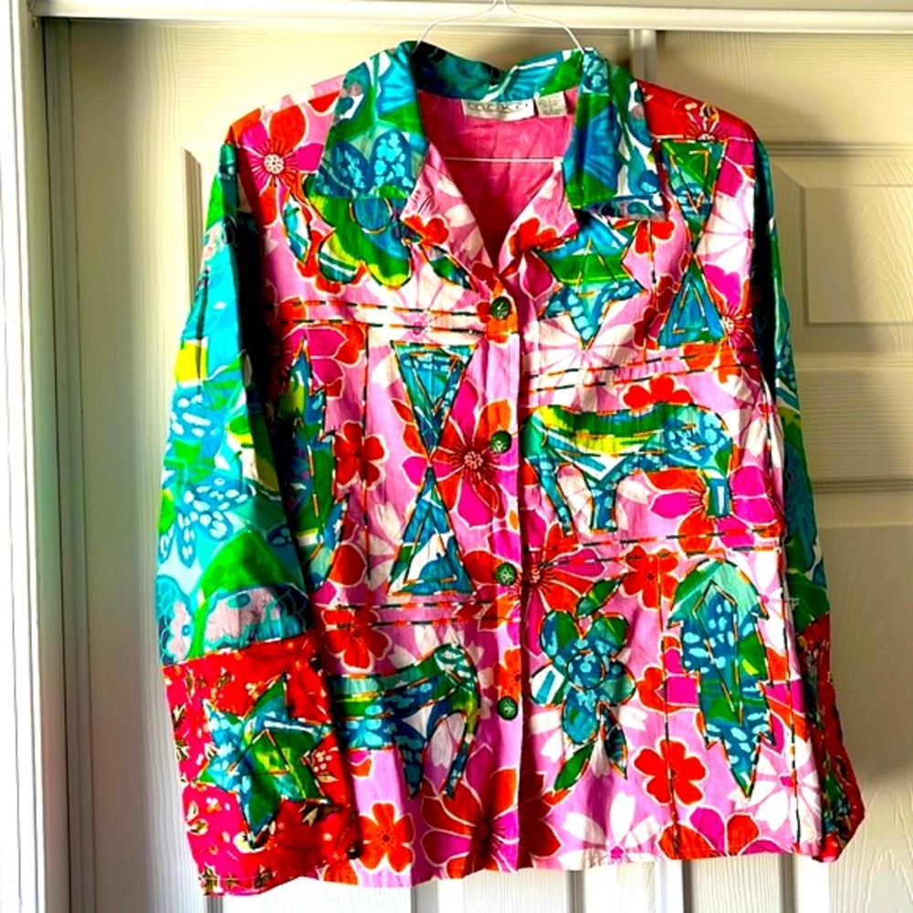 Moka Button up Jacket, Very Colorful and Fun, Beautiful Buttons